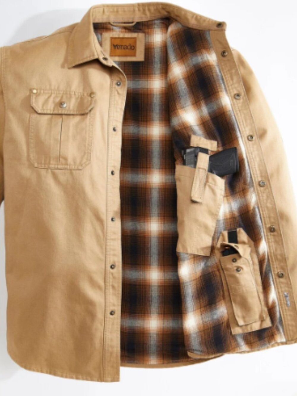 Bountyman Concealed Carry Shirt Jacket - Barnwood Tan | XL